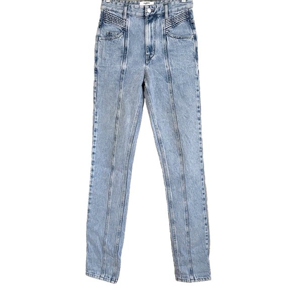 Isabel Marant Etoile Hominy Trousers Jeans Women's Size 36 - Picture 3 of 10